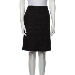 'S MAX MARA Women's Size Large Black Knee-Length Skirt Career Work Professional